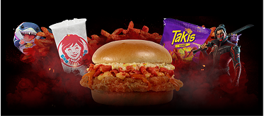 Wendy's x Takis hero mobile
